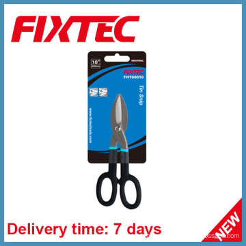 Fixtec Hand Tools Ciseau en étain de 10 &quot;en acier au carbone avec manche en PVC